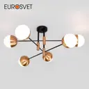 Потолочная люстра в стиле лофт EUROSVET 70129/6 латунь
