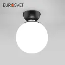 Светильник настенно-потолочный EUROSVET a062586 Bubble 1 лампа 2 м² цвет черный/белый матовый