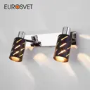 Настенный светильник Eurosvet 20090/2 черный/хром цвет черный