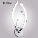Настенный светильник светодиодный Eurosvet 90056/1 хром нейтральный белый свет цвет серый/серебристый