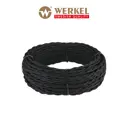 Ретро кабель витой Werkel 2x2.5 20 м цвет черный
