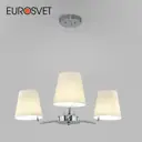 Светильник подвесной Eurosvet a065001 3 лампы 5 м² цвет хром,бежевый