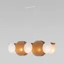 Светильник подвесной Tk lighting Pulse A068389 5 ламп 10 м² цвет белый, светлое дерево