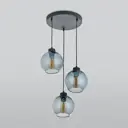Люстра потолочная TK LIGHTING 2819 3 лампы цвет черный