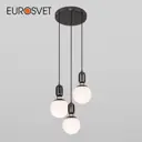 Подвесной светильник со стеклянными плафонами EUROSVET 50151/3 черный жемчуг