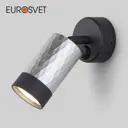 Настенный светильник EUROSVET 20088/1 Mizar цвет черный с серебром