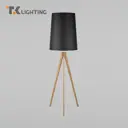 Торшер TK LIGHTING 5599 Walz цвет дерево/черный