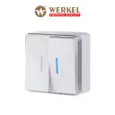 Выключатель накладной Werkel Gallant a051586 1 клавиша с подсветкой цвет белый