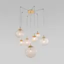 Светильник подвесной Tk lighting Cadix A065190 7 ламп 9 м² цвет золото