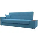 Диван раскладной Лига диванов Диван-книжка Лига-020 стол справа 224x90x84 см рогожка цвет амур голубой