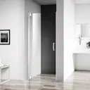 Душевая дверь Belbagno 222556 90см эффект стекла прозрачный распашной