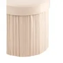 Пуф велюр складной с ящиком Stool Group HS15-F11 V6 BOX, 38x38 см, цвет бежевый