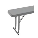Скамья складная Stool group YX-CD152 25.5 см x 152 см x 42 см металл серый / серебристый