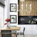 Люстра на штанге Петрасвет S1054 S1054-5 5 ламп 20 м² цвет бежевый
