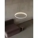 Люстра подвесная светодиодная Newlamp Morsetti 205401 с пультом управления 9 м² регулируемый белый свет цвет белый