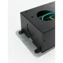 Розетка выдвижная тройная встраиваемая Inrior Toro-03-80 с заземлением горизонтальная цвет серый