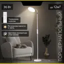 Торшер светодиодный Citilux solo cl804060 с пультом регулируемый белый свет цвет белый