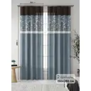 Комплект штор At home Базовая коллекция AT937066 на шторной ленте 280x150 см цвет синий, зеленый