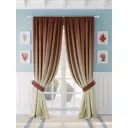 Комплект штор At home Базовая коллекция AT980801 на шторной ленте 280x220 см цвет бежевый