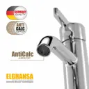 Смеситель для раковины Elghansa Cliq 1620124 Однорычажный цвет хром
