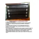 Комод Веста Марта 600-5 5 ящиков 60х50х122 см мдф профильные ручки цвет сноу текстура дерева