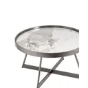 Журнальный столик круглый Stool group Герда 80x80x45 см белый