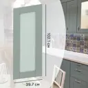 Фасад-витрина кухонного шкафа Томари 39.7x102.1 см KONSENSA МДФ цвет голубой