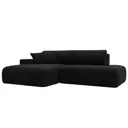 Диван Лига Диванов Лига-036 121399L 273x84x165 см вельвет цвет черный