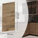 Фасад кухонного шкафа Токио 32.8x76.5 см KONSENSA ЛДСП цвет темное дерево