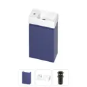 Тумба с раковиной подвесная Wellsee WC Area 20216840R с донным клапаном цвет синий