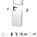 Тумба с раковиной подвесная Wellsee WC Area 20216956R для ванной