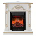 Каминокомплект Realflame Anita Corner с очагом Majestic Lux BL 1500Вт дуб шале белый