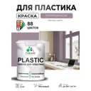 Краска для пластика пенопласта сайдинга Malare PlastiC Latex быстросохнущая матовая цвет пурпурная роза 2 кг