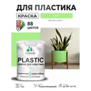 Краска для пластика пенопласта сайдинга Malare PlastiC Latex быстросохнущая полуглянцевая цвет лайм 1 кг