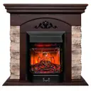 Каминокомплект Realflame Rockwood STD NT-F316 с очагом Majestic Lux BL 1500Вт античный дуб