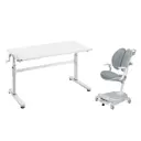 Комплект Cubby парта Imparare Grey и кресло Arnica Grey с подлокотниками и подставкой для ног
