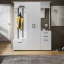 Комплект мебели для прихожей Трия Витра 160x205x36 см ЛДСП цвет белый