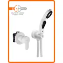 Смеситель для биде Elghansa 34R1083-White (Set-107) с гигиеническим душем встраиваемый цвет белый