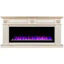 Каминокомплект Realflame Siena 50 WT с очагом Saphir-S 50 750Вт белый дуб с золотой патиной
