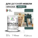 Краска для мебели Malare Latex экологичная без запаха матовая цвет голубая ель 1 кг