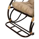 Кресло-качалка Bigarden 64x55x110 см сталь/ротанг орех