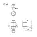 Стакан для зубных щеток Sancos Base SC9030BG латунь цвет брашированное золото