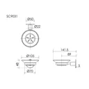 Мыльница Sancos Base SC9031MB латунь цвет черный матовый