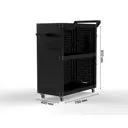 Тележка инструментальная Metalex 118424 Тип 3 950x450x900 мм 3 полки