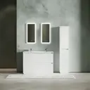Тумба под раковину напольная Sancos Libra Floor LB120F-2W 119см цвет белый глянец