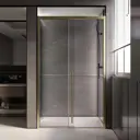 Душевая дверь Veconi 610839 119см эффект стекла без покрытия раздвижной