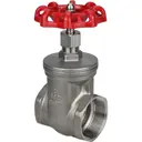 Задвижка ручная клиновая DN.ru D040-09012 DN63 PN16 2 1/2" ВР с выдвижным шпинделем нержавеющая сталь