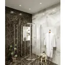 Душевой уголок Agger A01 137967 1/4 круга 90х90см серебристый блеск профиль эффект стекла прозрачный