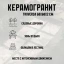 Керамогранит Novin ceram Traversa Dark 6FMD2265 60x60см цвет темно-бежевый