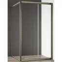 Душевой уголок Cezares Giubileo 90542 прямоугольный 120x90см бронза профиль эффект стекла прозрачный